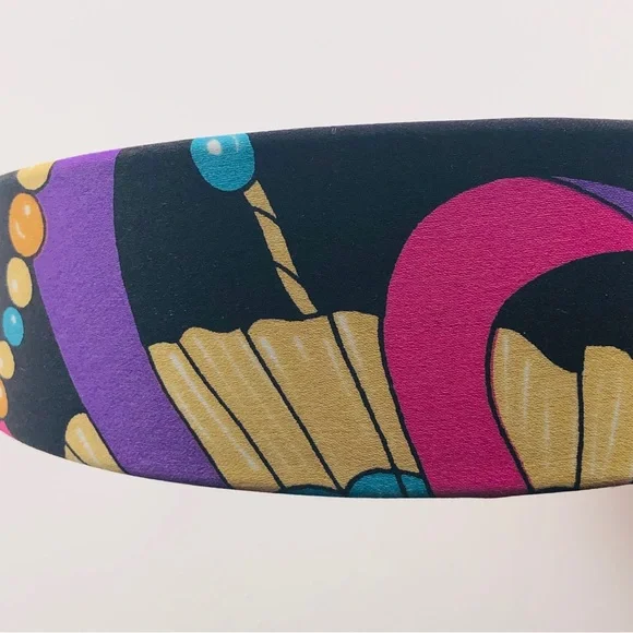 Silk Headband, New, Handmade - Colorful Ribbon Pattern - Picture 7 of 8
